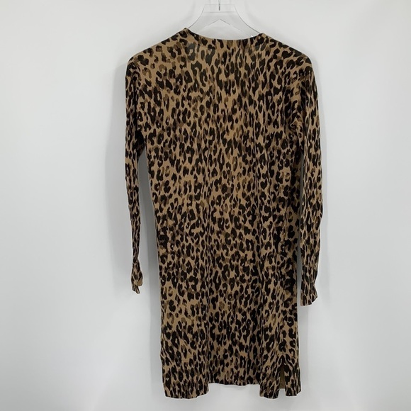 Halogen long cardigan sweater duster brown black open front new X-Small XS - Picture 4 of 5